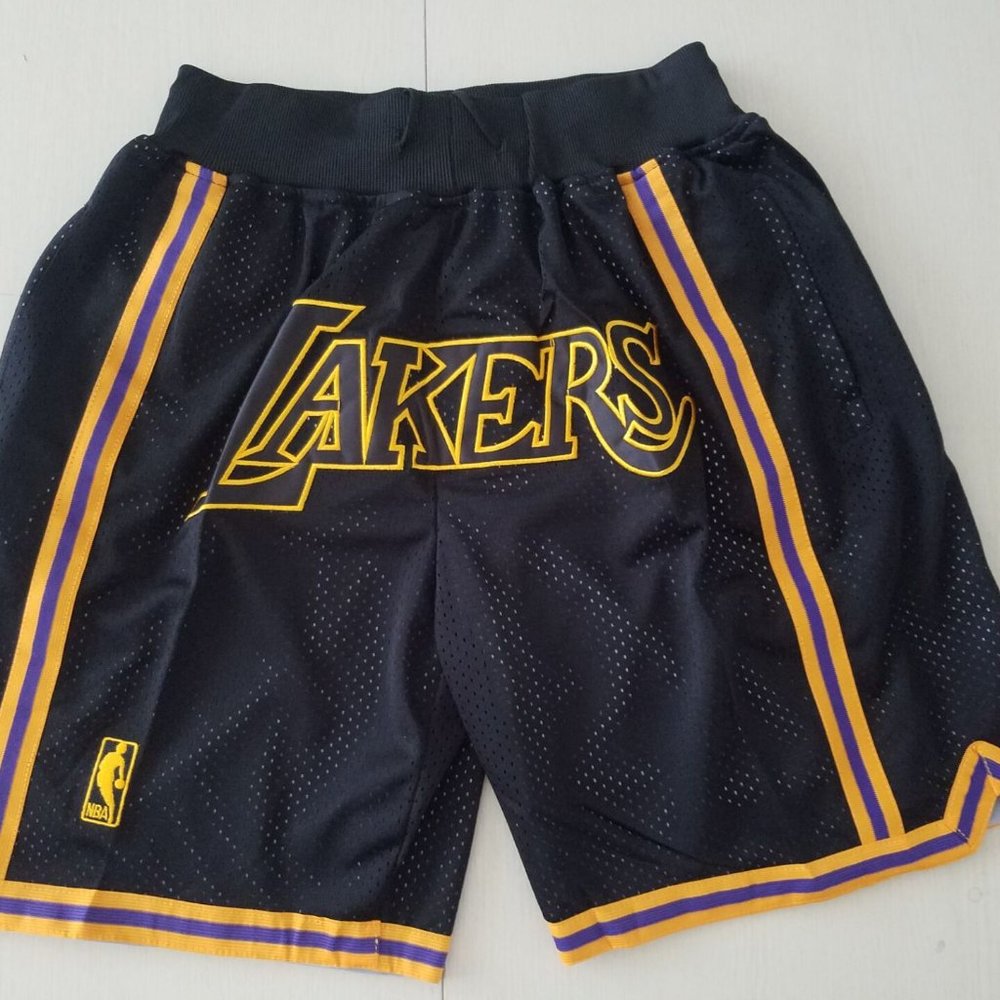 Authentic Lakers JUST DON Black City Pants
